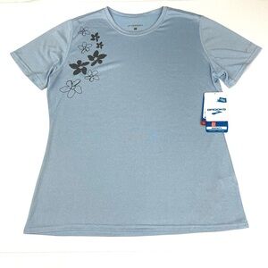 Brooks Running Women’s Short Sleeve T-Shirt EZ T Flower Print Sun Protection